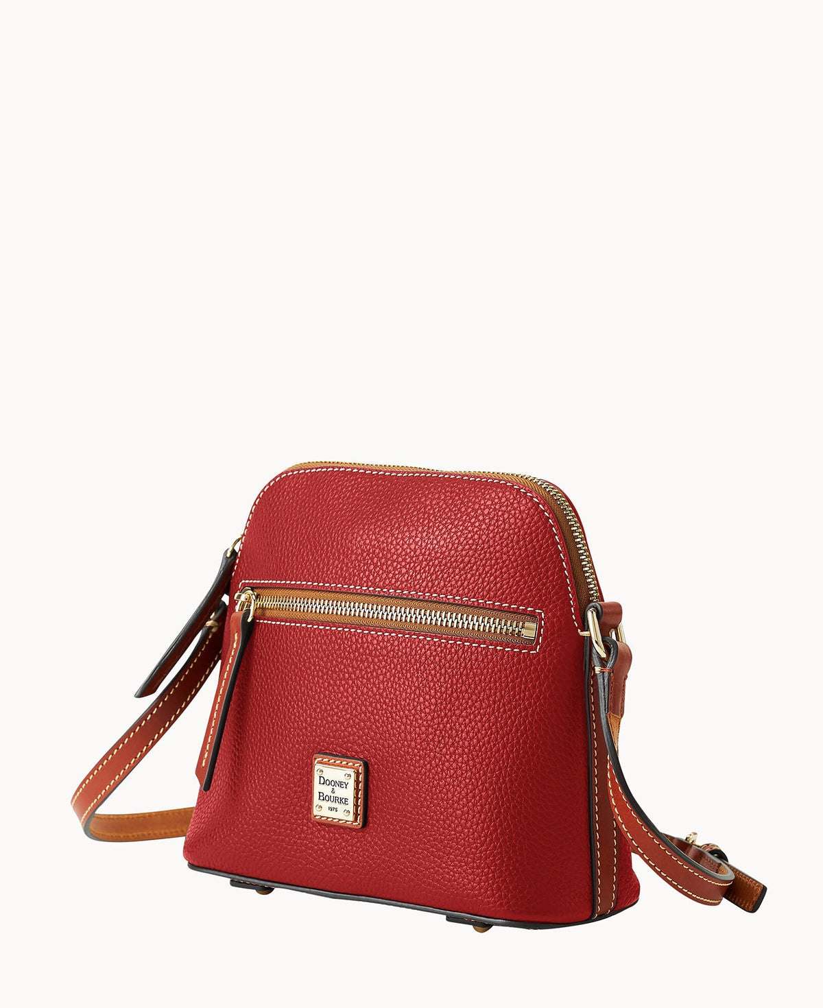 Pebble Grain Domed Crossbody