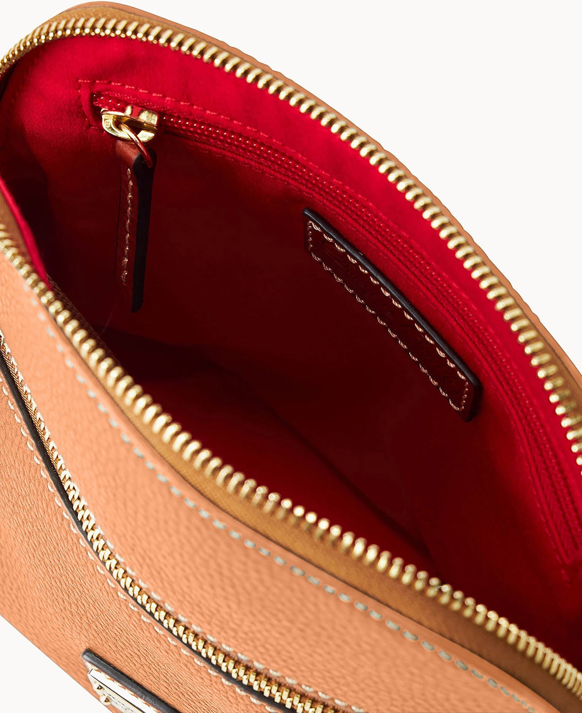 Pebble Grain Domed Crossbody