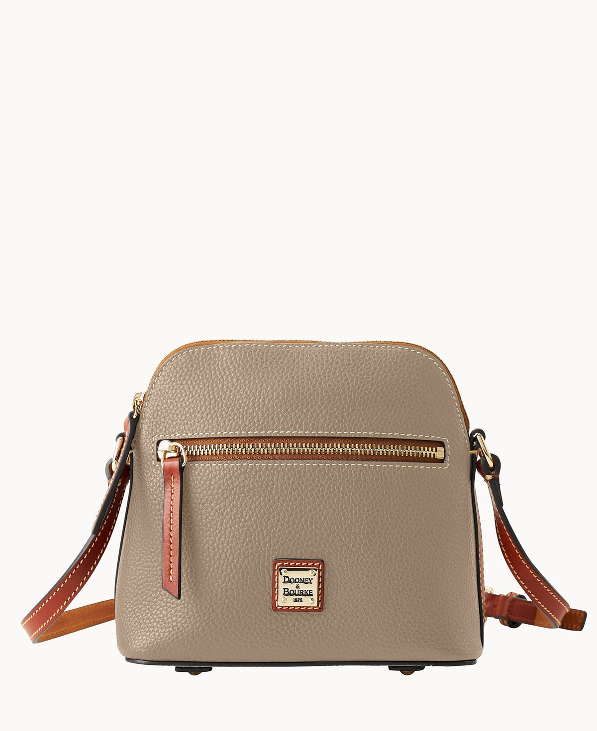 Pebble Grain Domed Crossbody