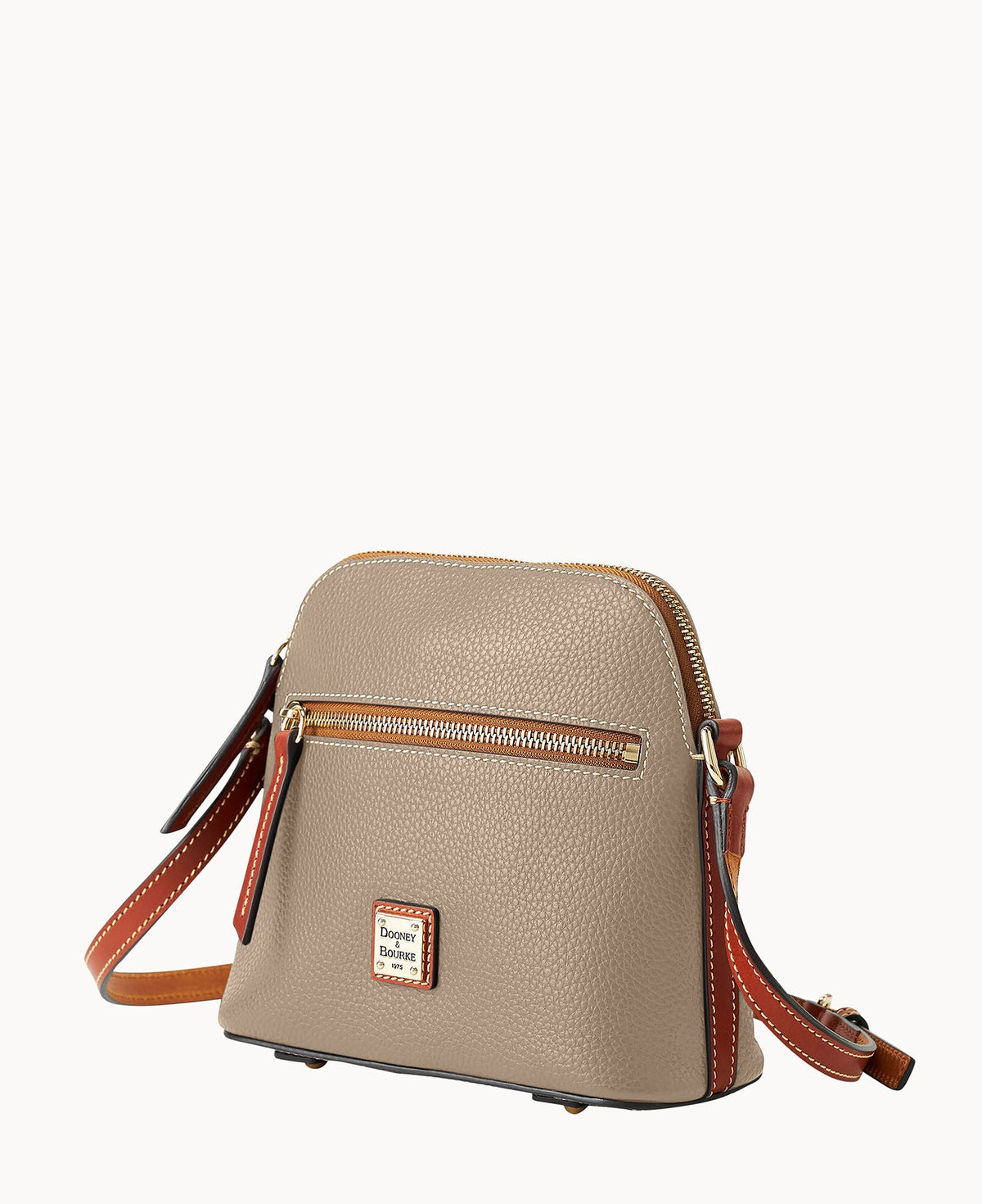 Pebble Grain Domed Crossbody