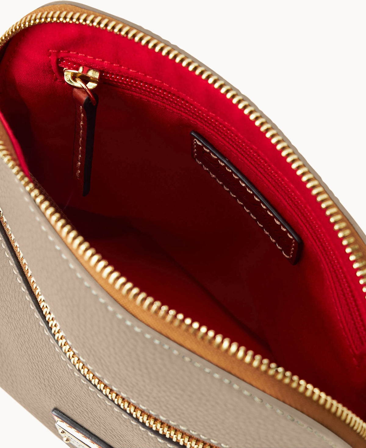 Pebble Grain Domed Crossbody