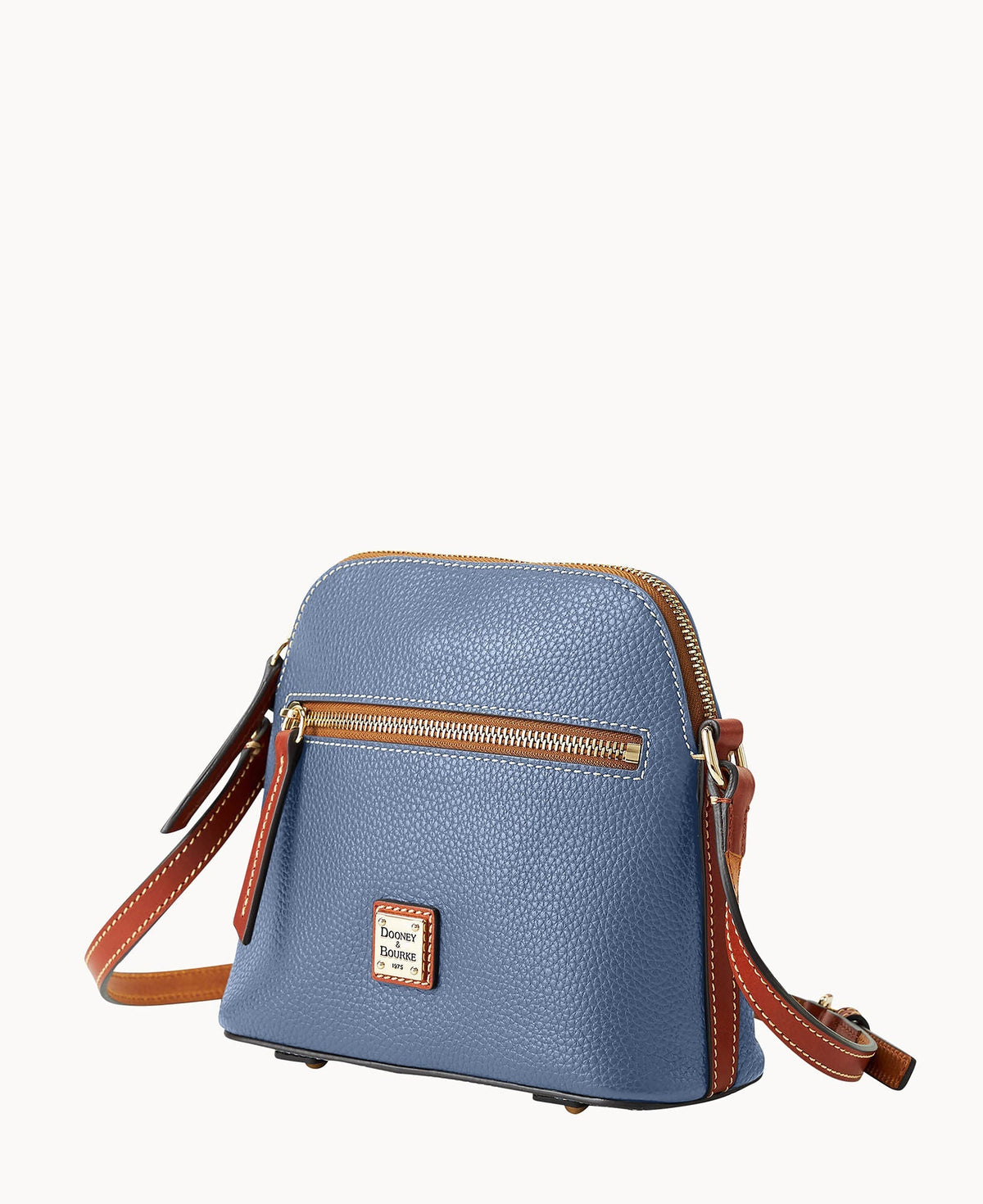 Pebble Grain Domed Crossbody