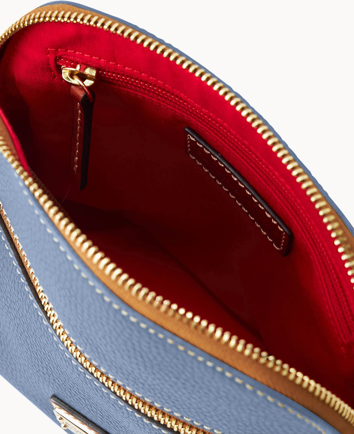 Pebble Grain Domed Crossbody