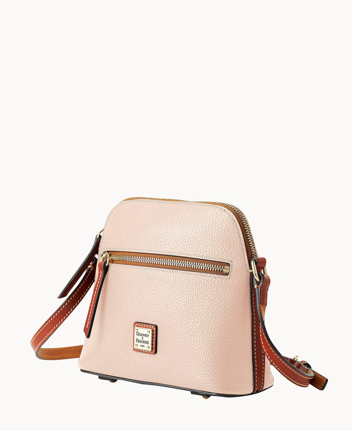 Pebble Grain Domed Crossbody