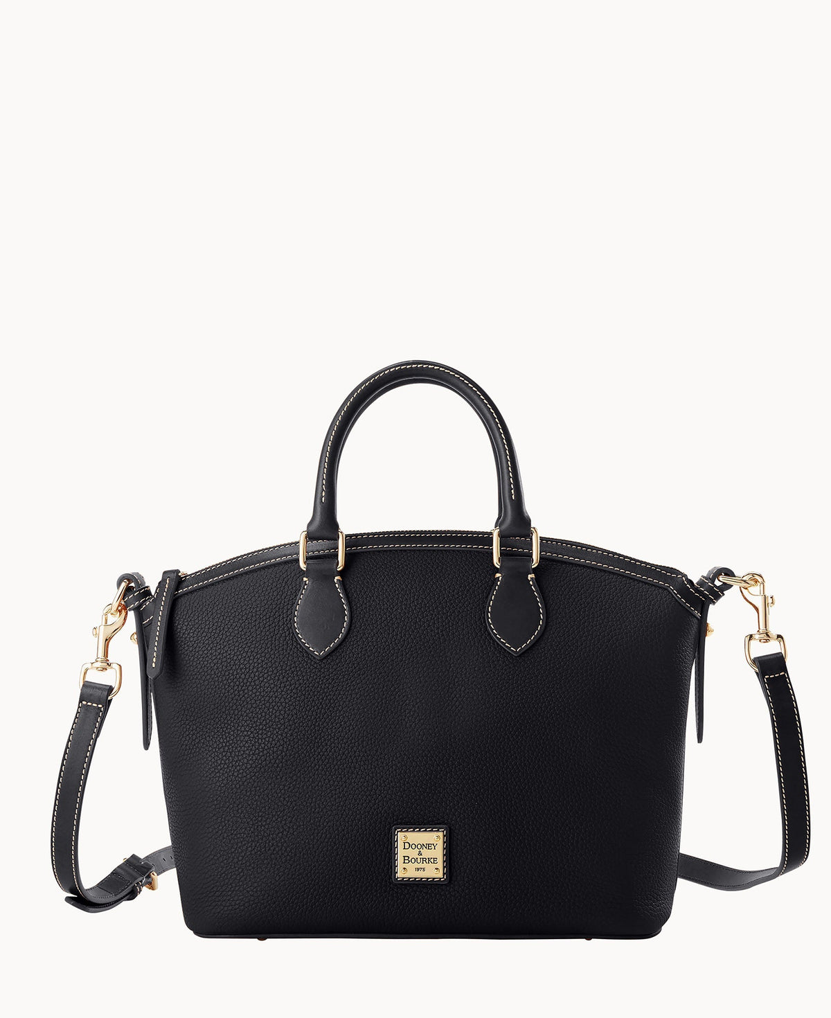 Pebble Grain Domed Satchel