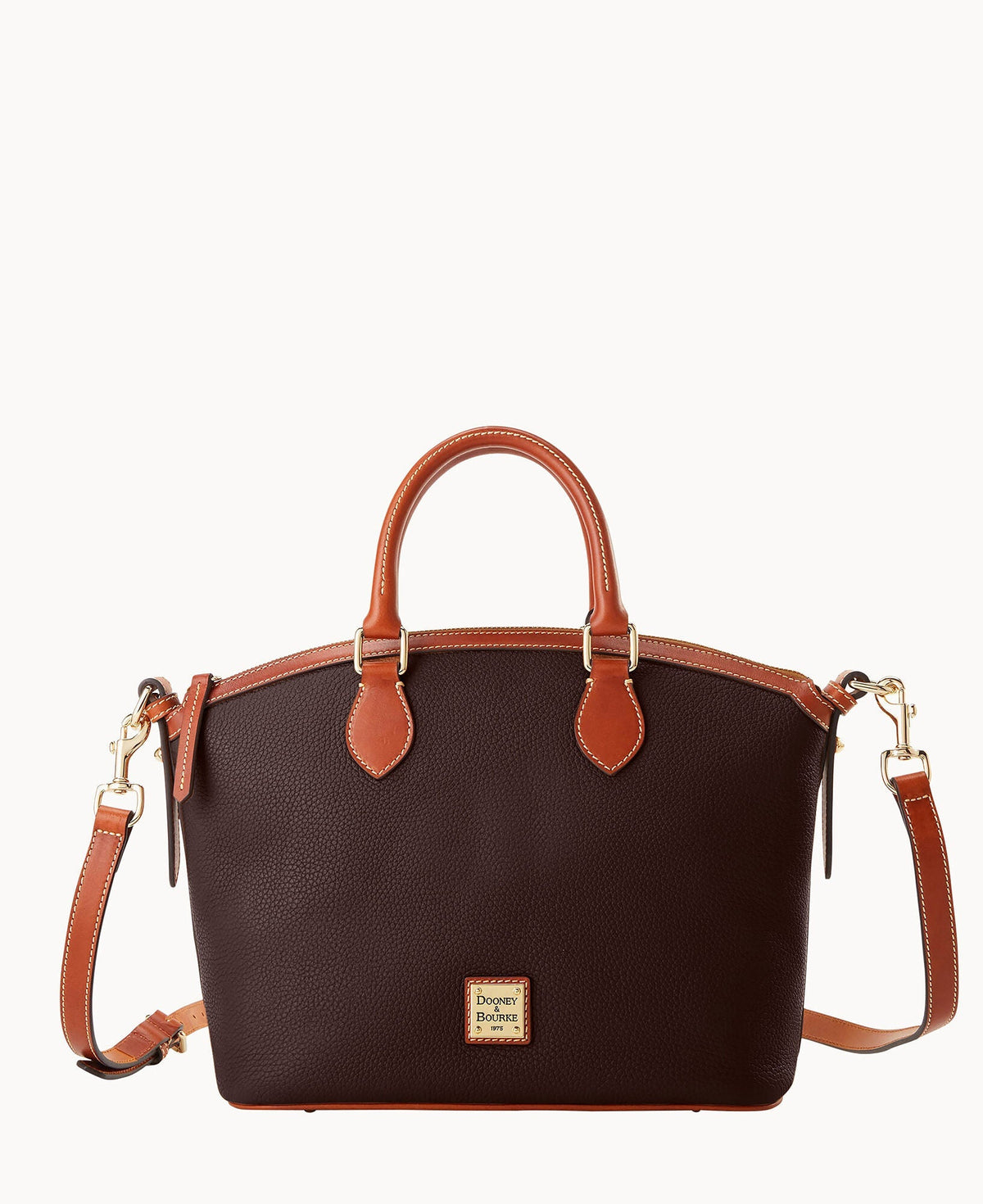 Pebble Grain Domed Satchel