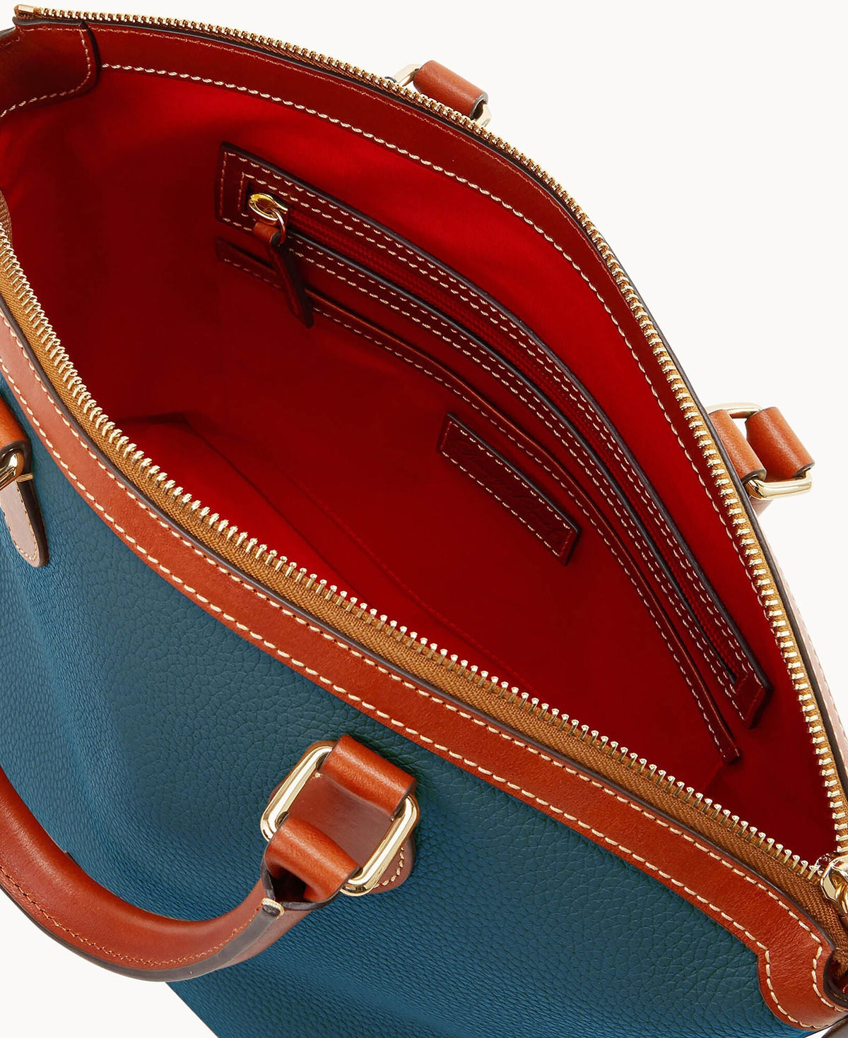Pebble Grain Domed Satchel