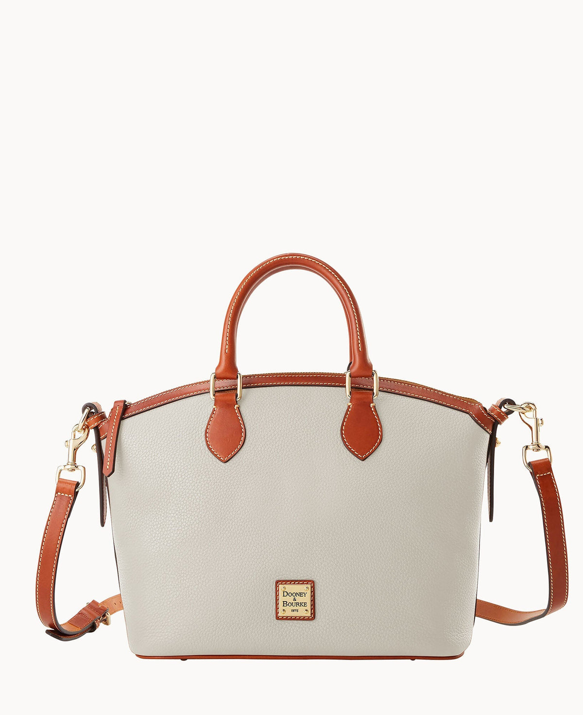 Pebble Grain Domed Satchel