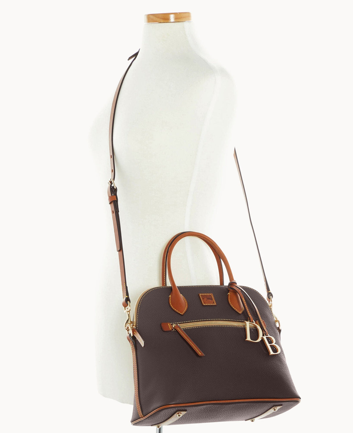Pebble Grain Large Domed Satchel
