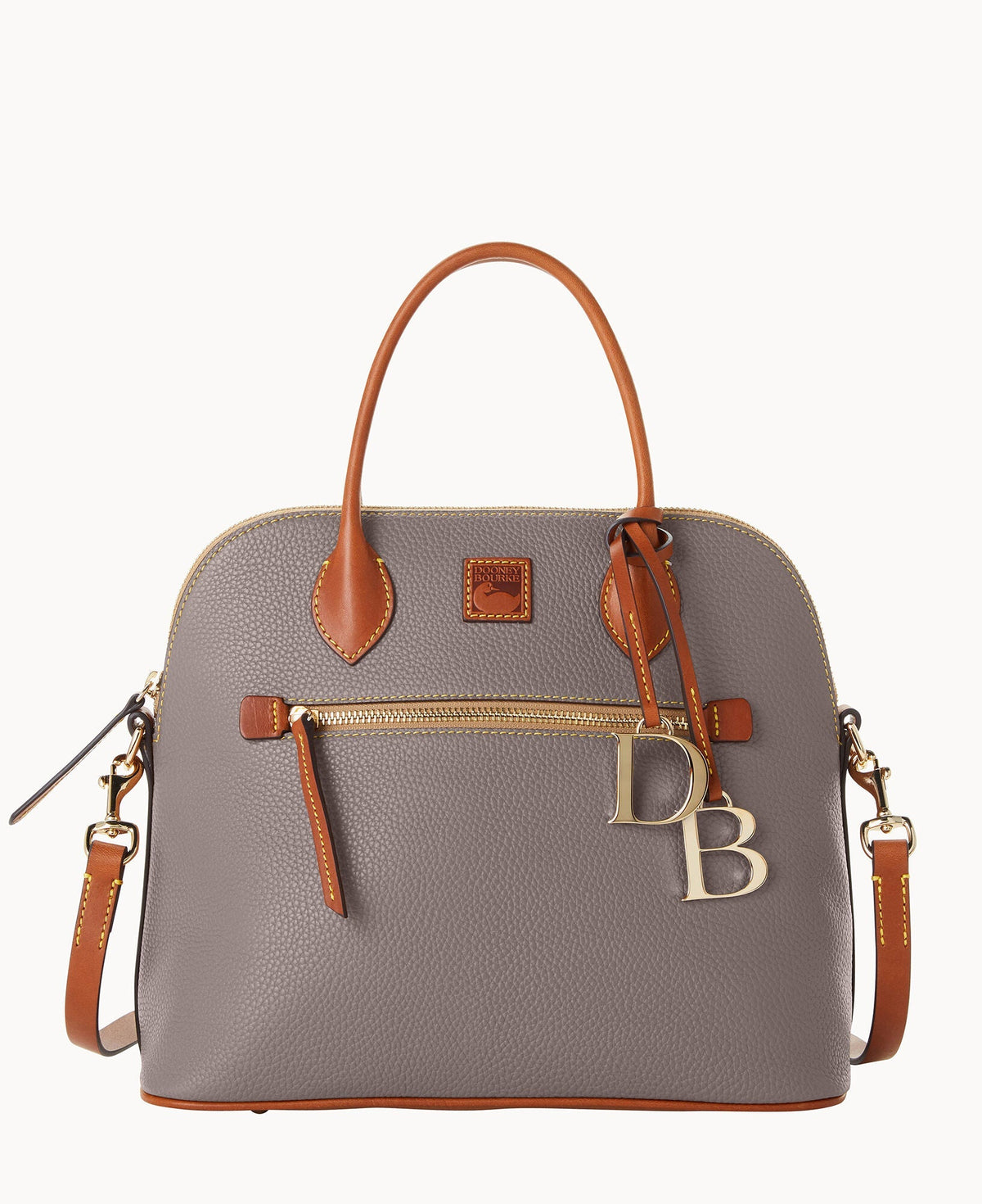 Pebble Grain Large Domed Satchel