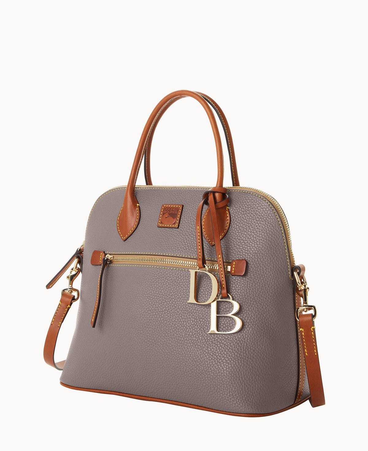 Pebble Grain Large Domed Satchel