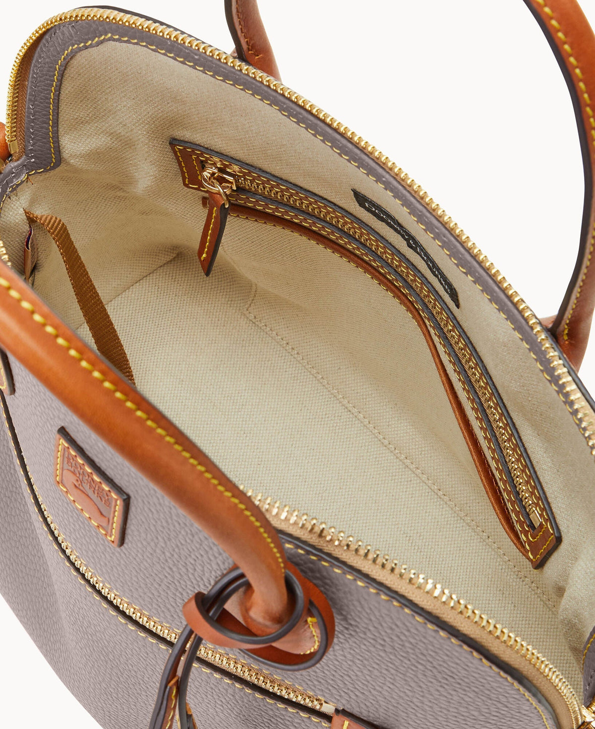 Pebble Grain Large Domed Satchel