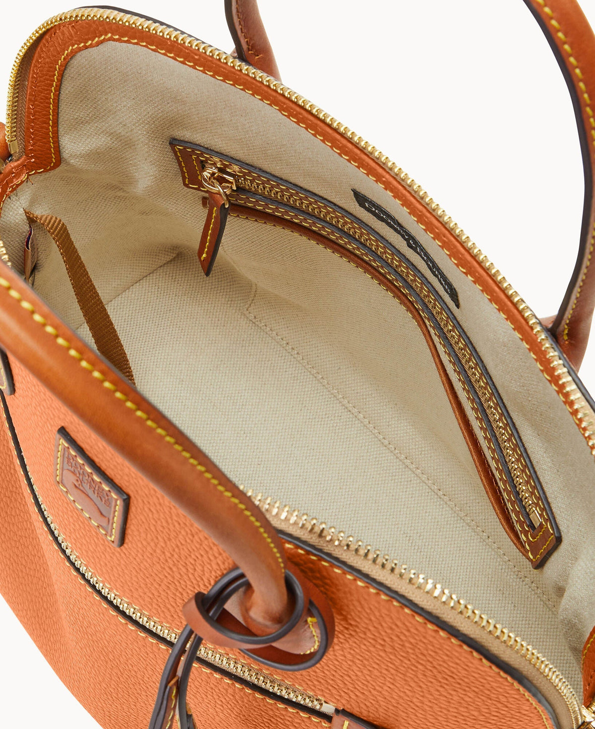 Pebble Grain Large Domed Satchel