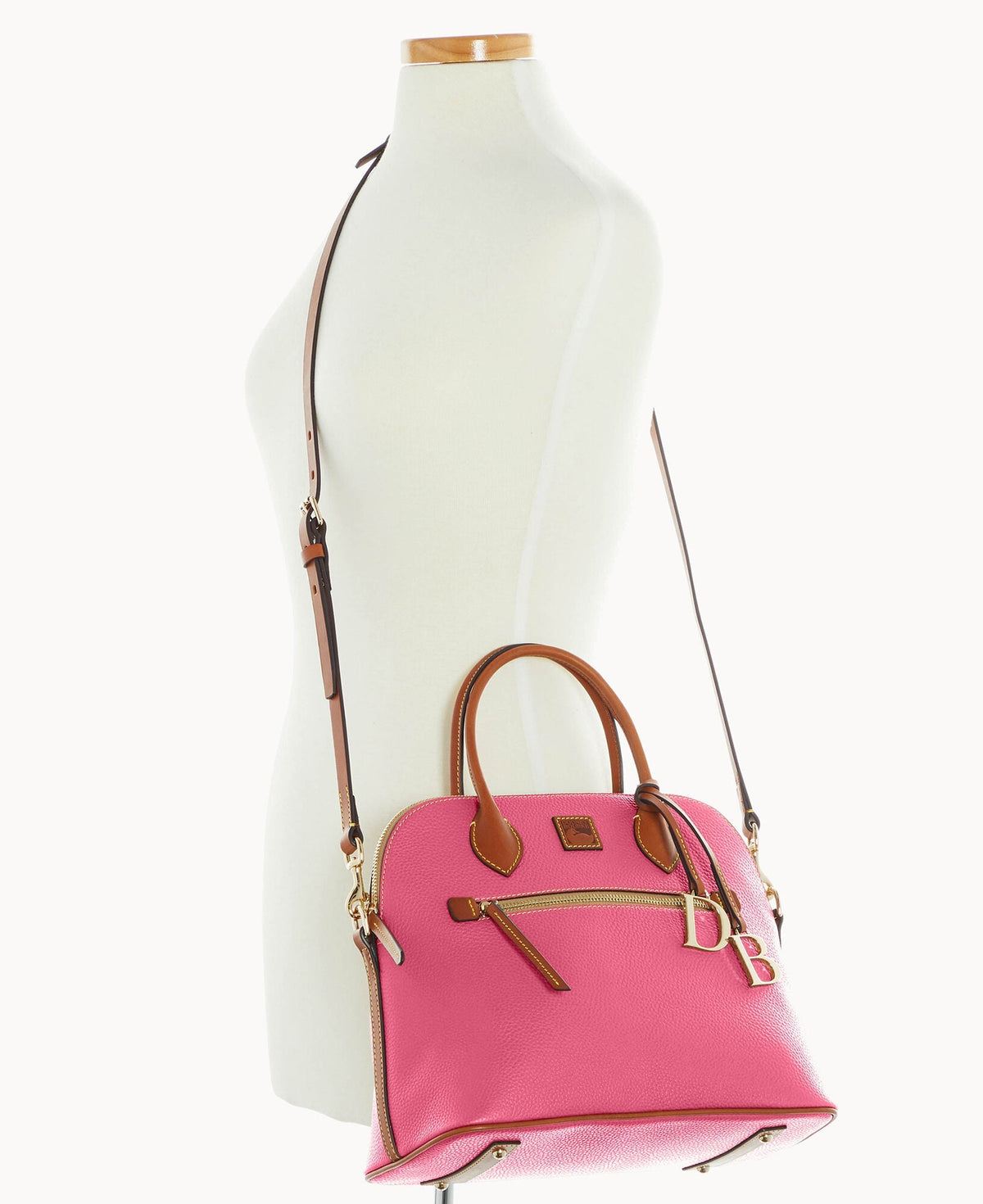 Pebble Grain Large Domed Satchel