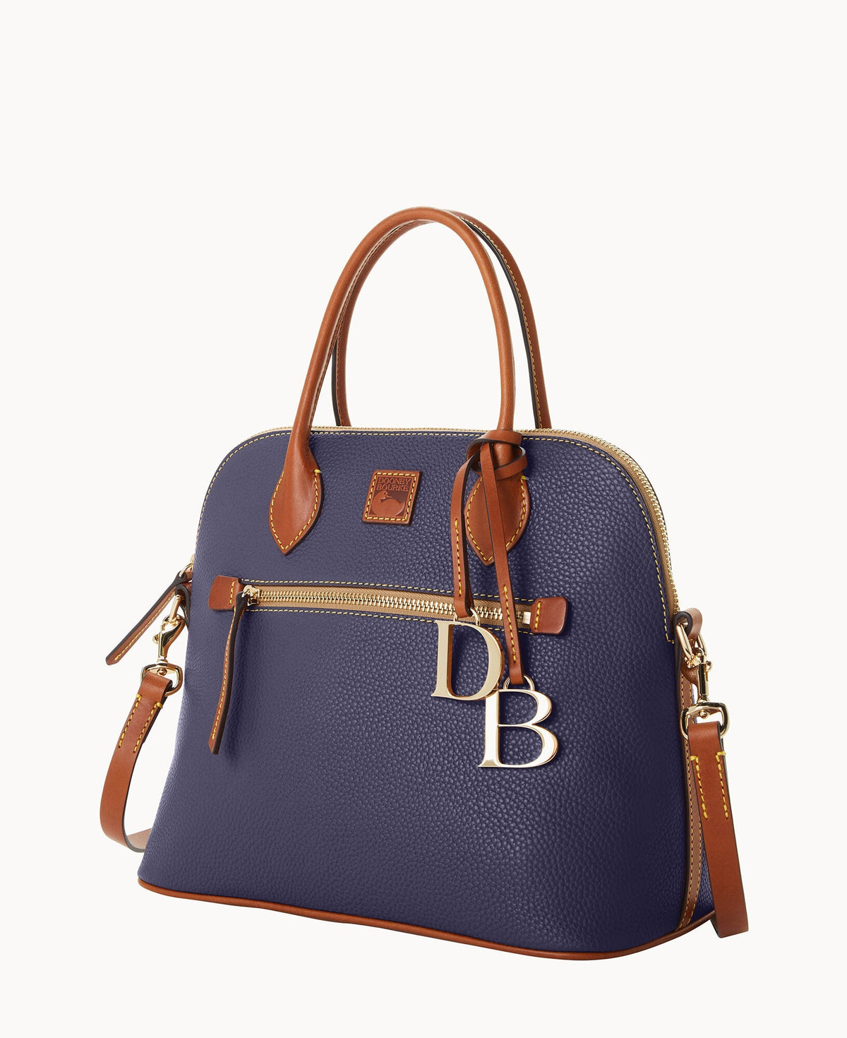 Pebble Grain Large Domed Satchel