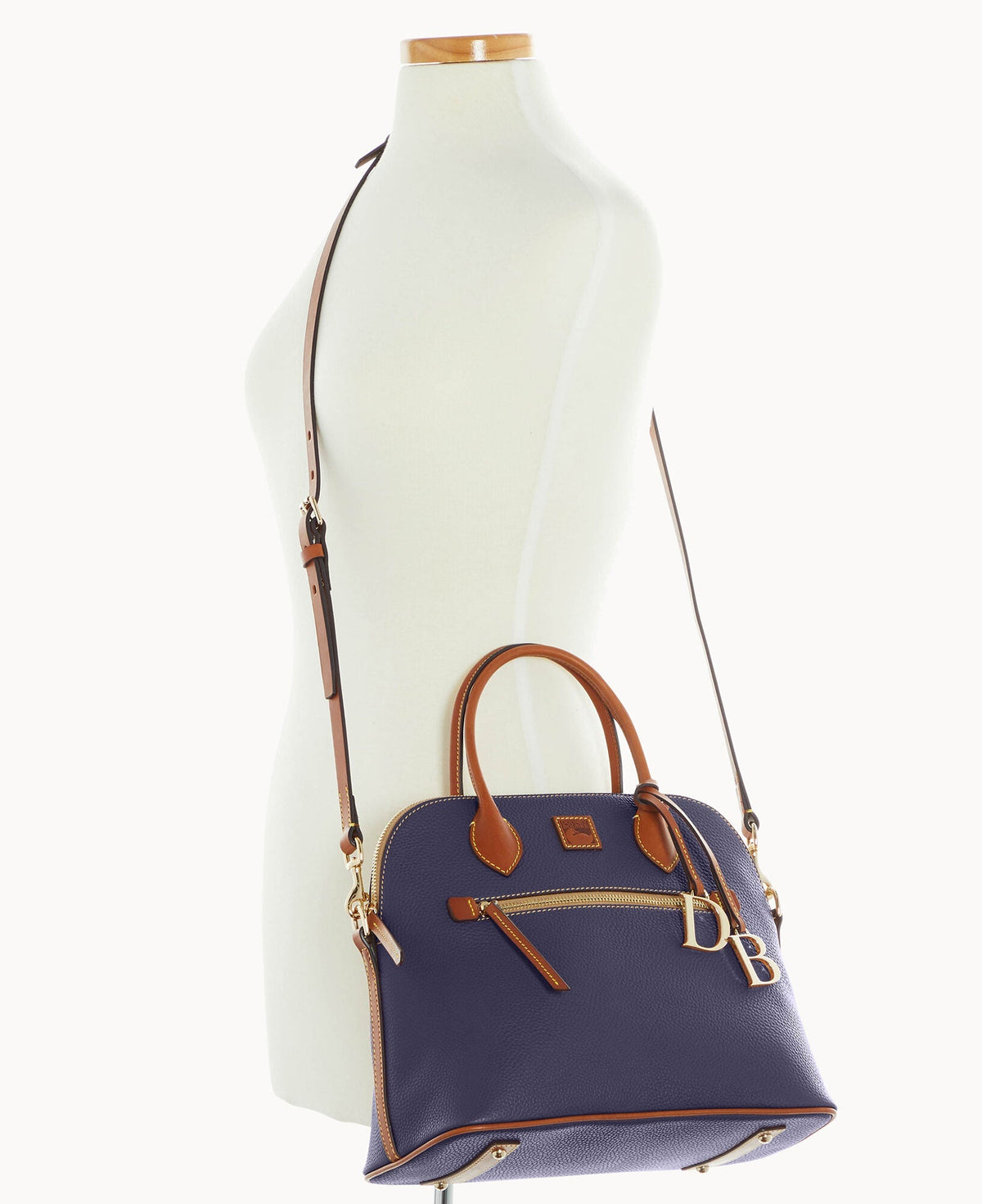 Pebble Grain Large Domed Satchel
