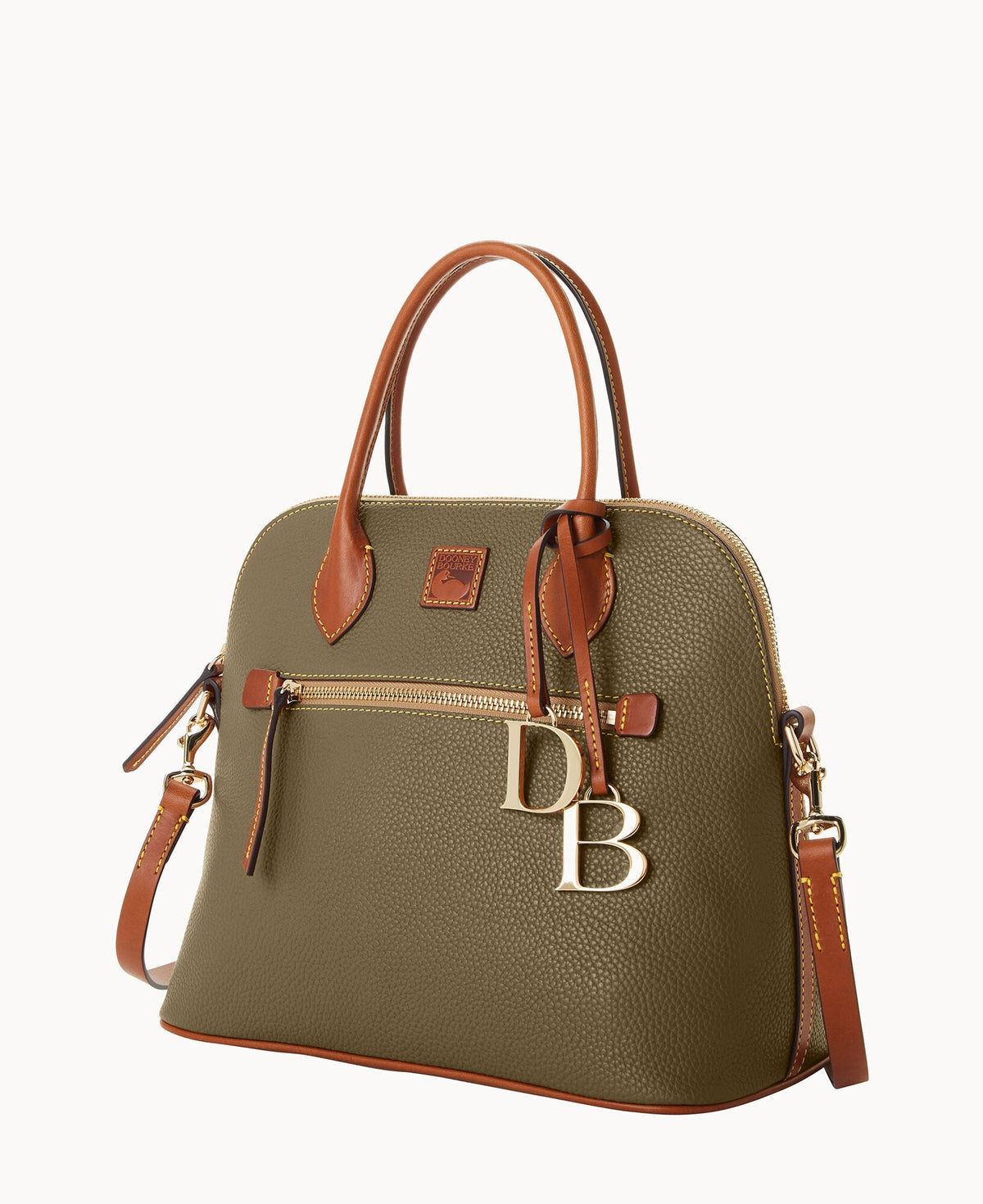 Pebble Grain Large Domed Satchel