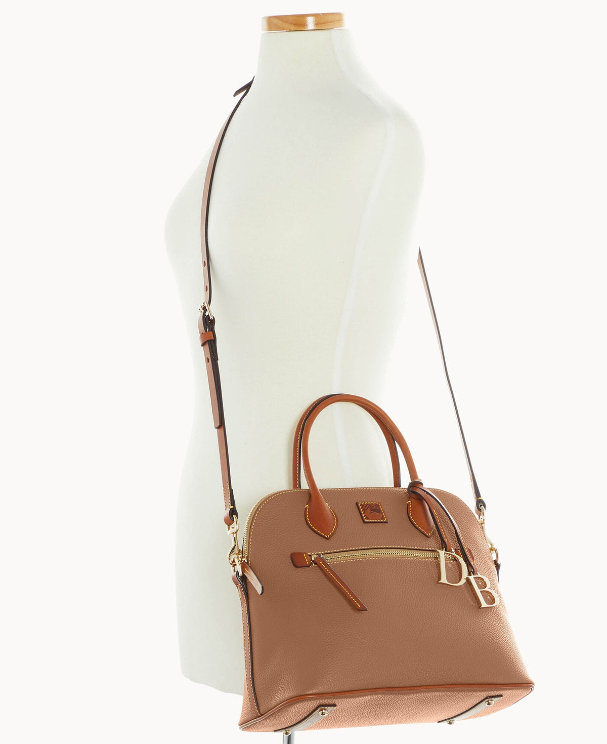 Pebble Grain Large Domed Satchel