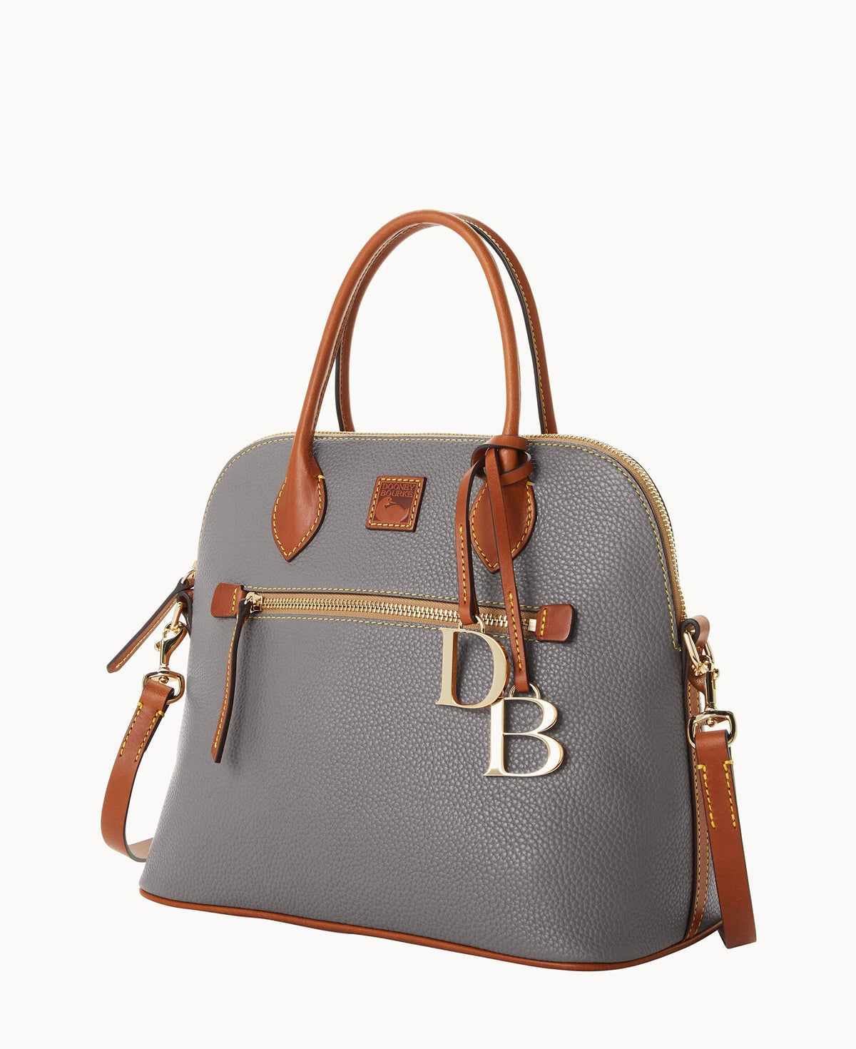 Pebble Grain Large Domed Satchel