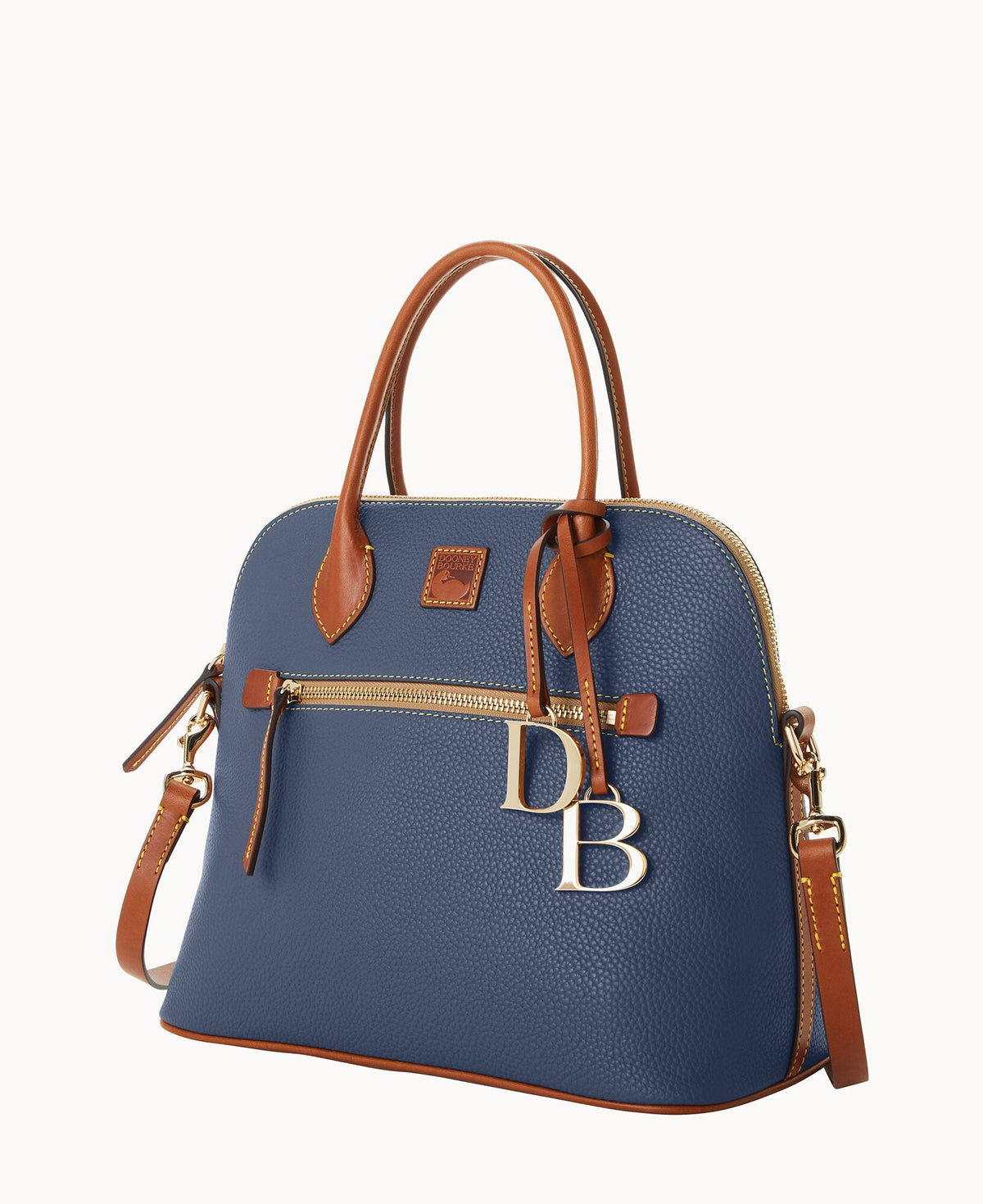 Pebble Grain Large Domed Satchel