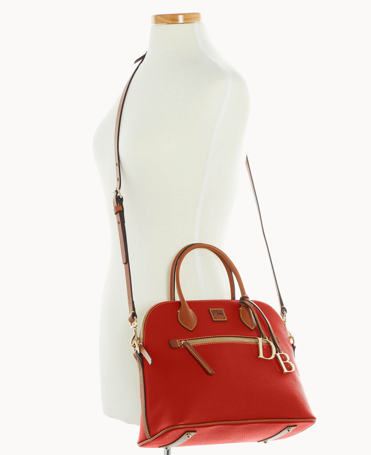 Pebble Grain Large Domed Satchel