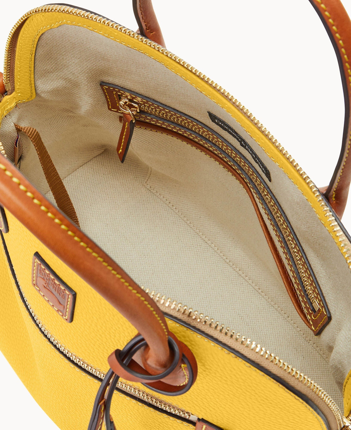 Pebble Grain Large Domed Satchel