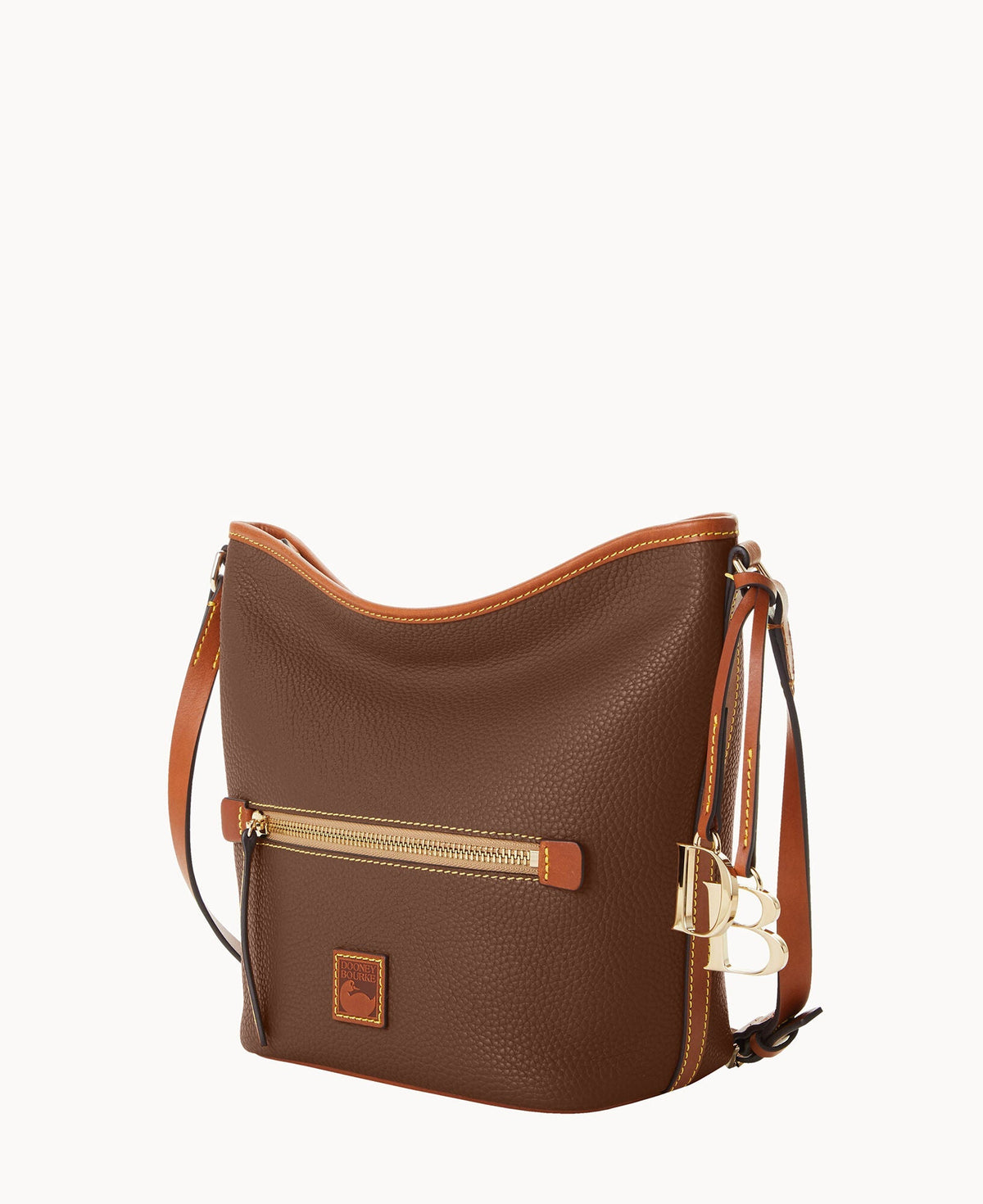 Pebble Grain Zip Sac