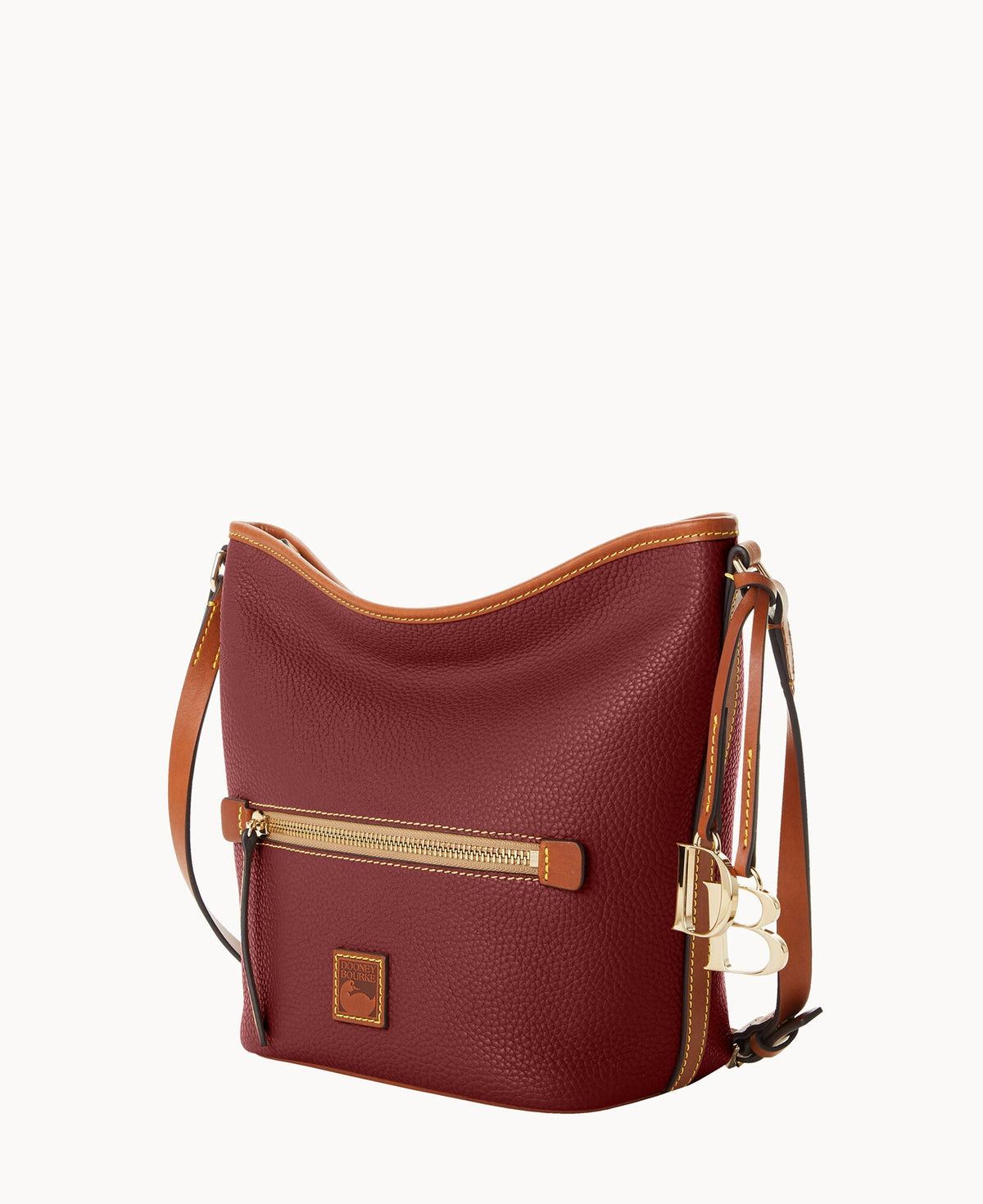 Pebble Grain Zip Sac