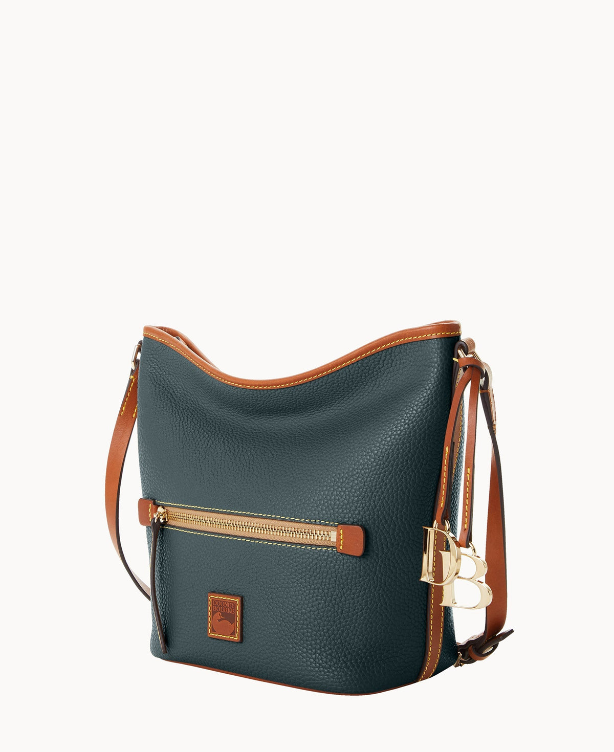 Pebble Grain Zip Sac