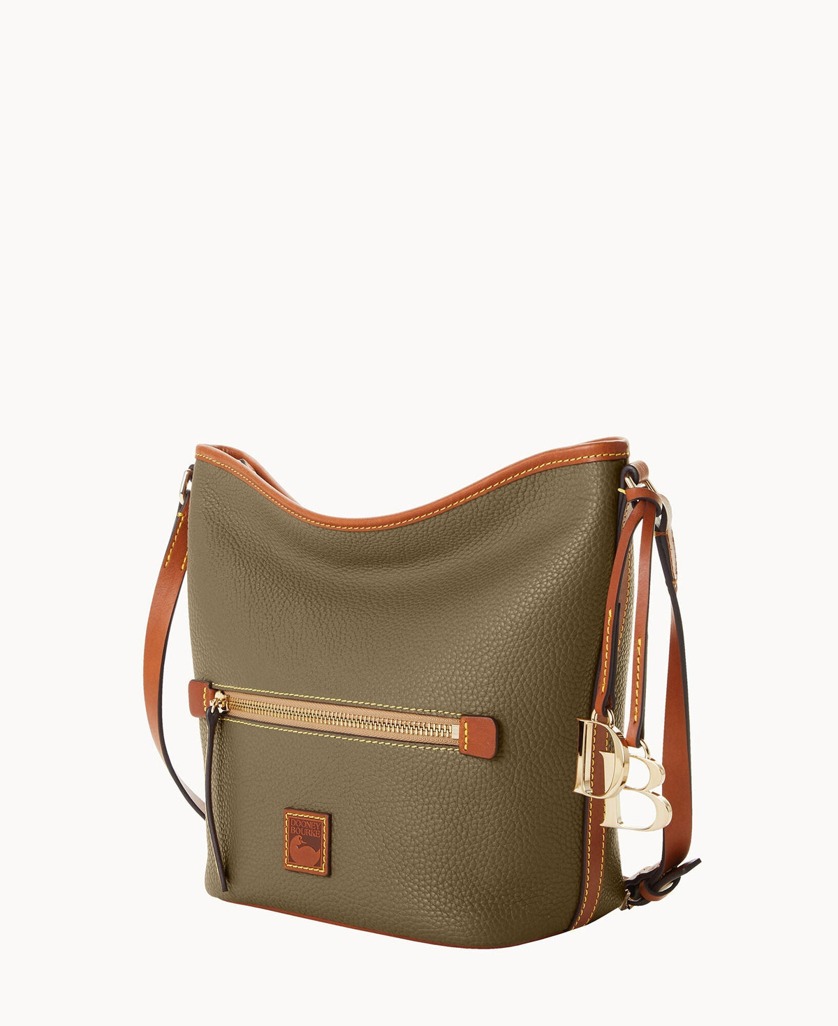 Pebble Grain Zip Sac