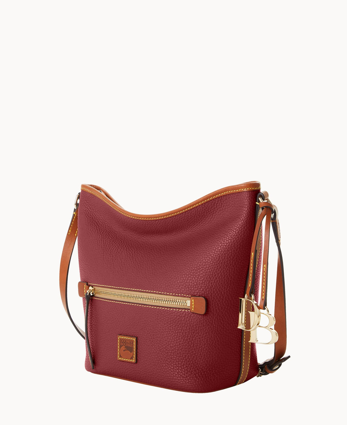 Pebble Grain Zip Sac
