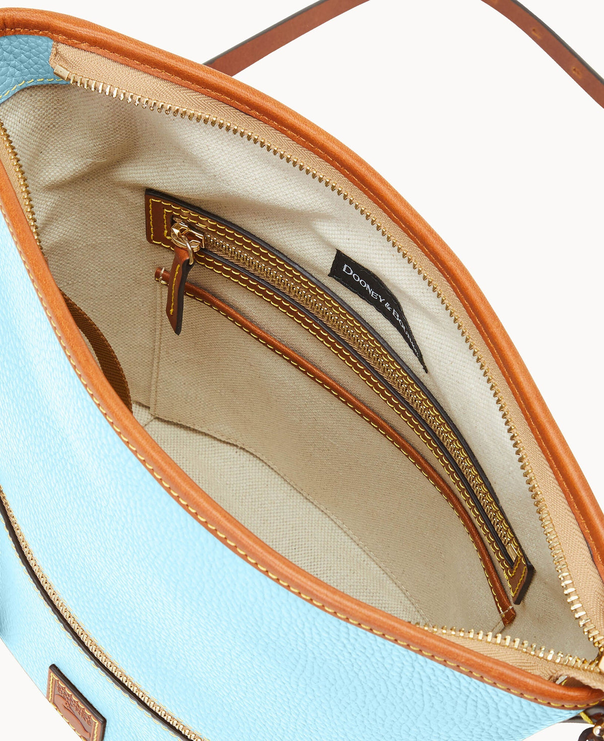 Pebble Grain Zip Sac