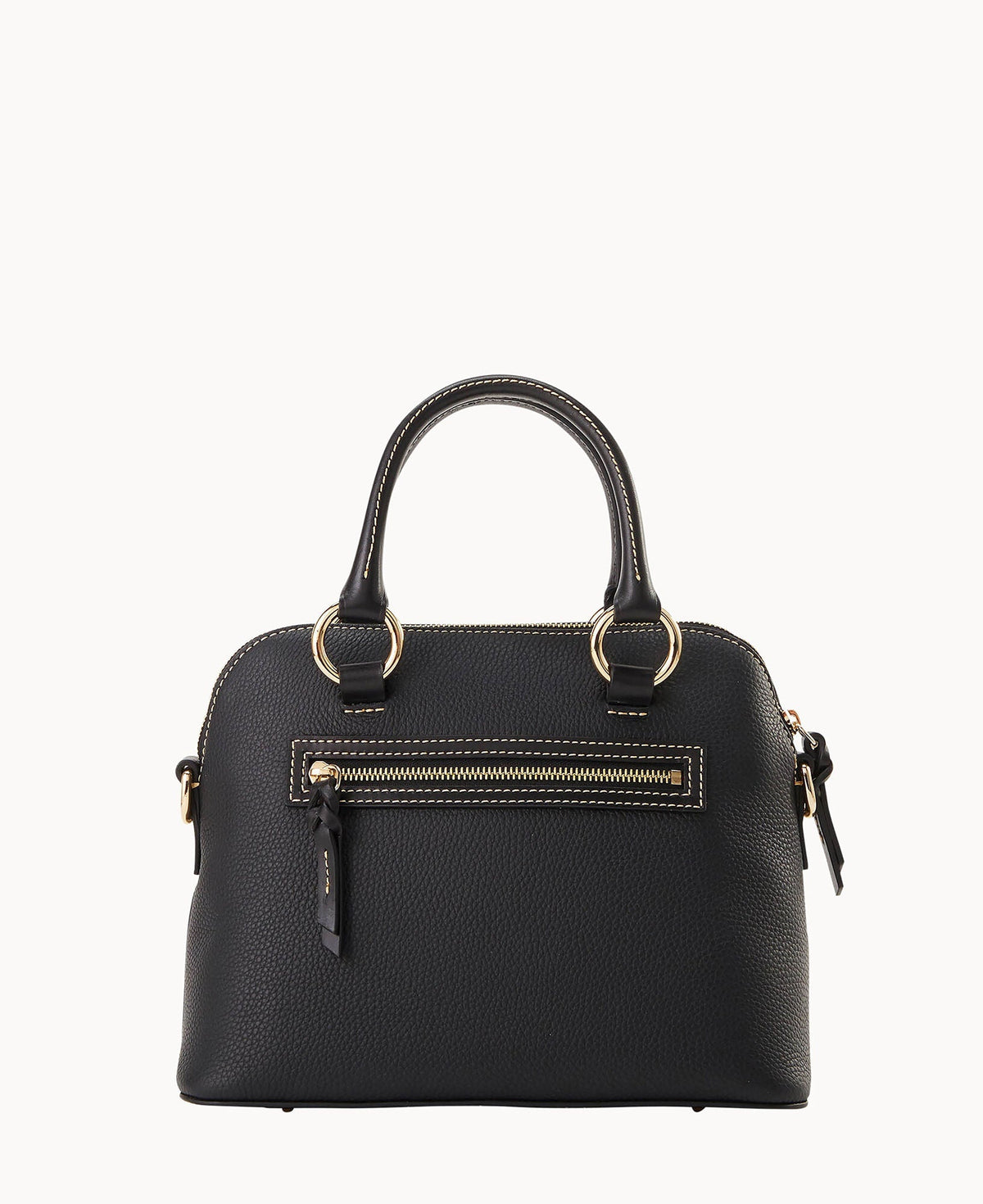 Pebble Grain Domed Satchel