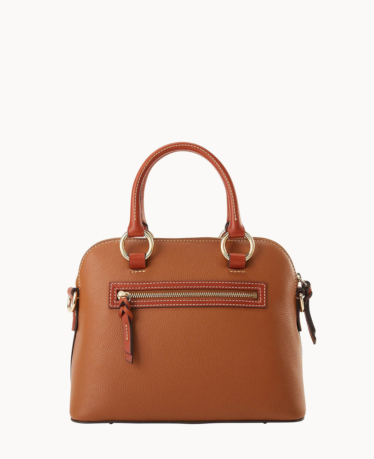 Pebble Grain Domed Satchel