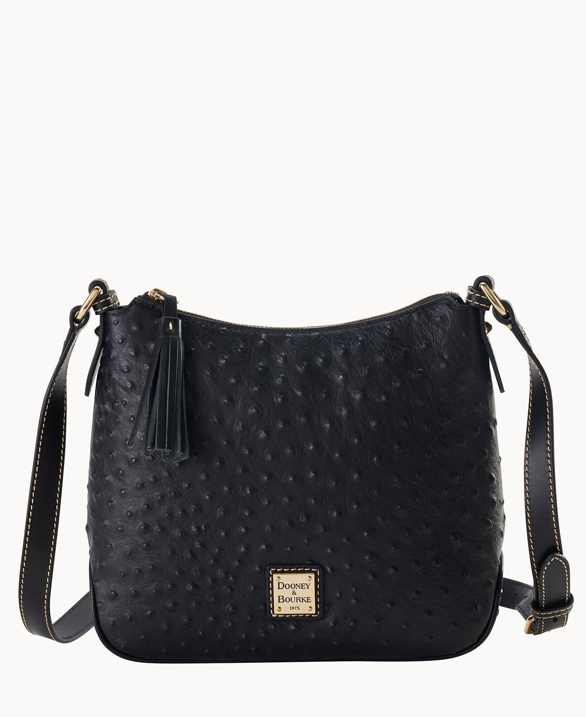 Ostrich Crossbody Hobo