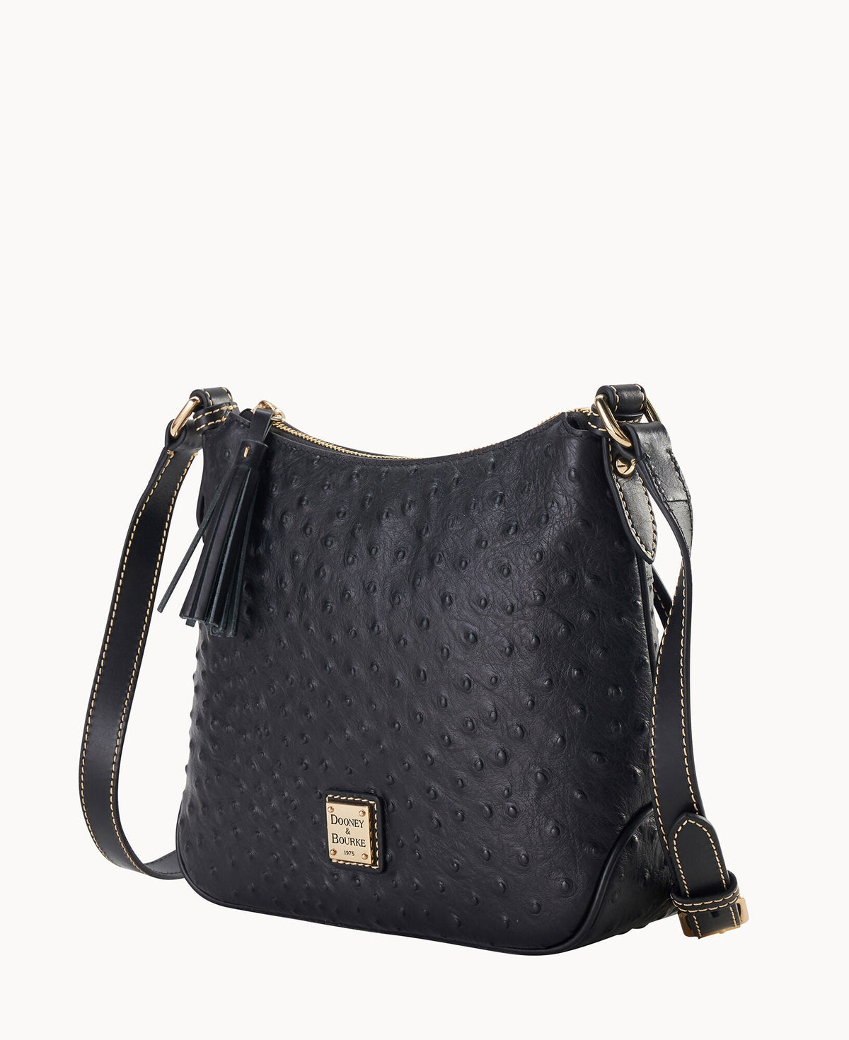 Ostrich Crossbody Hobo