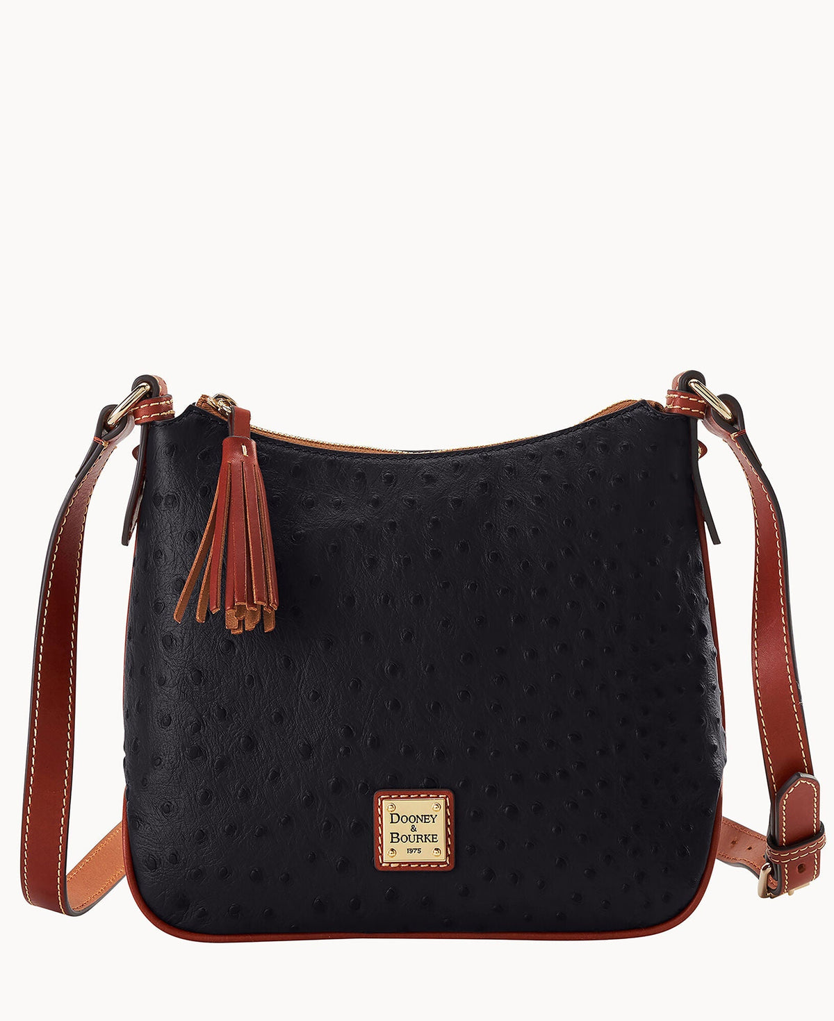 Ostrich Crossbody Hobo