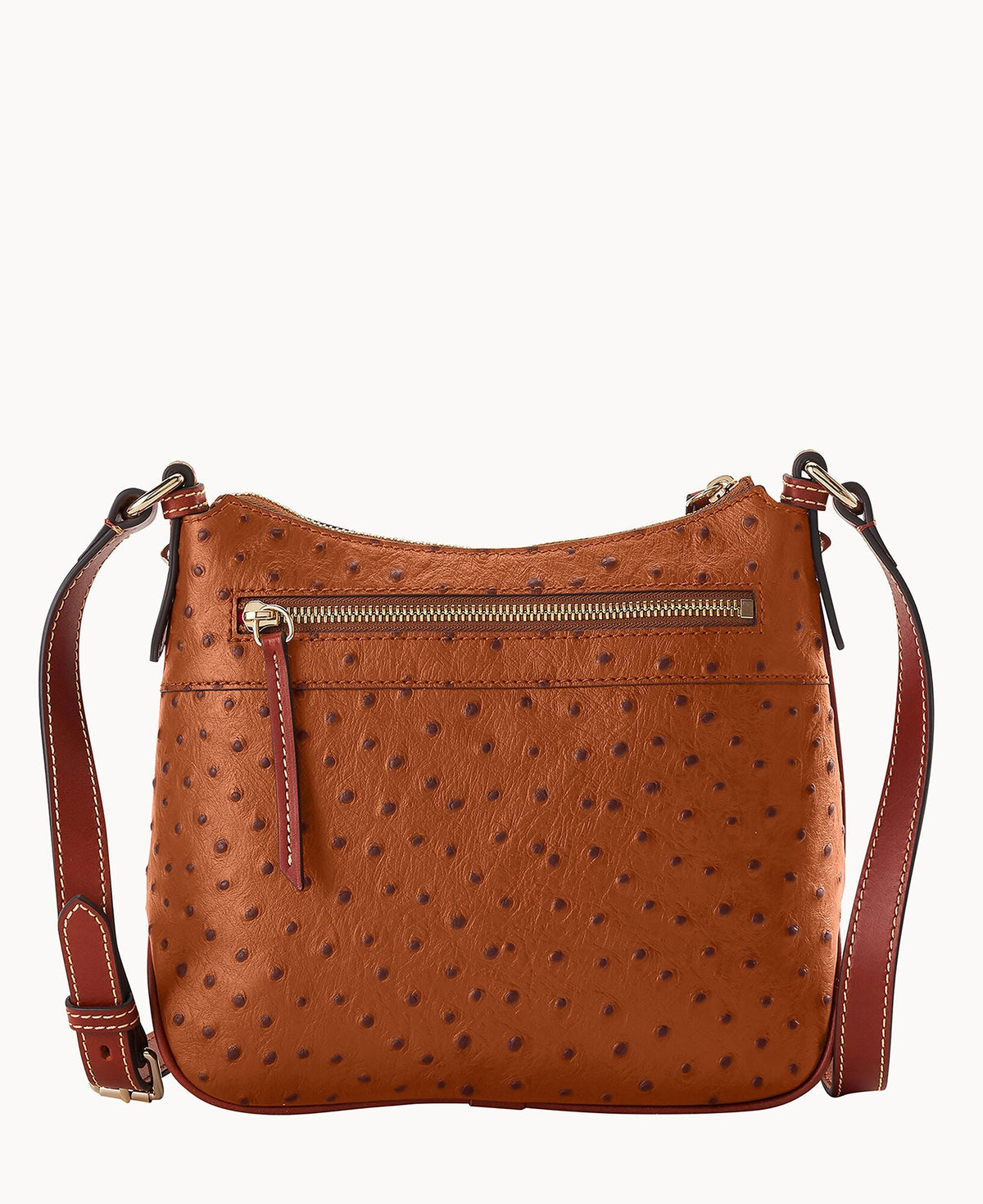 Ostrich Crossbody Hobo