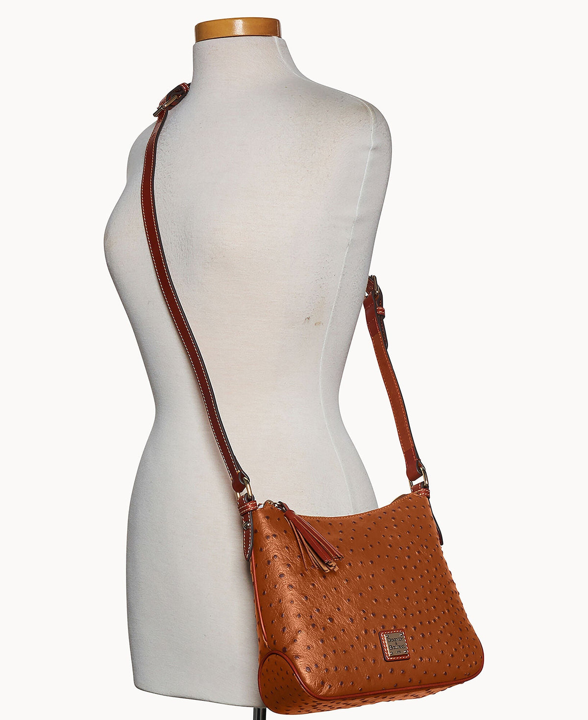 Ostrich Crossbody Hobo