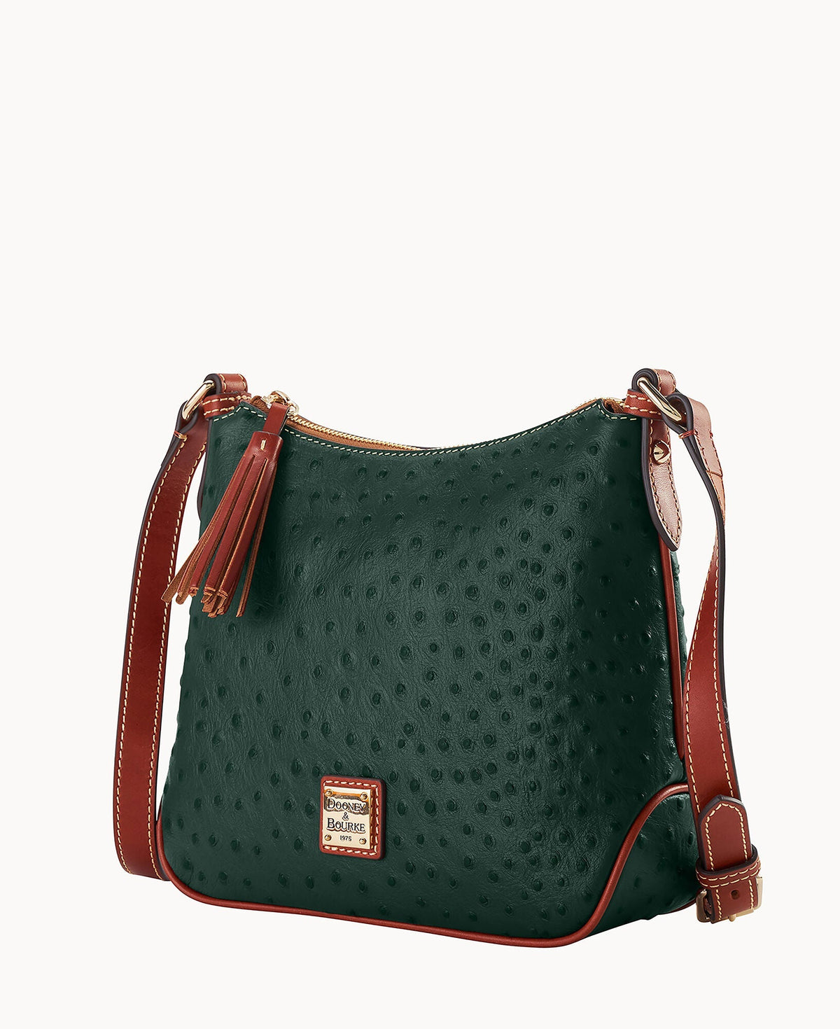 Ostrich Crossbody Hobo