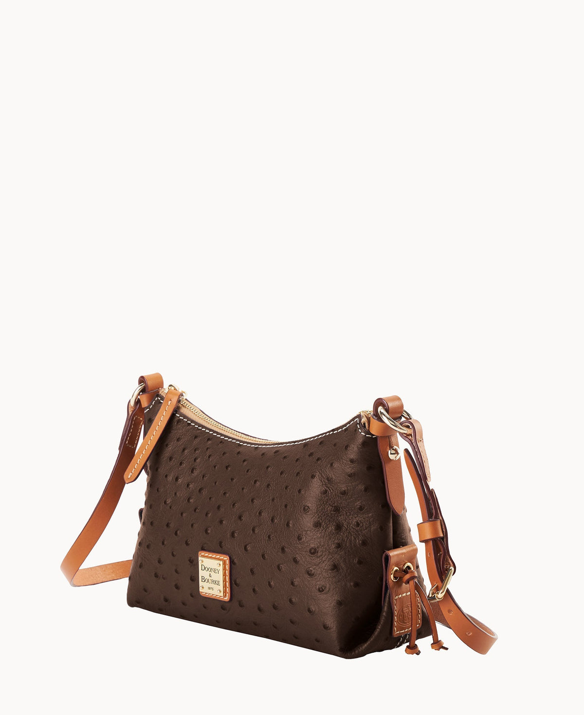 Ostrich Hobo Crossbody 22