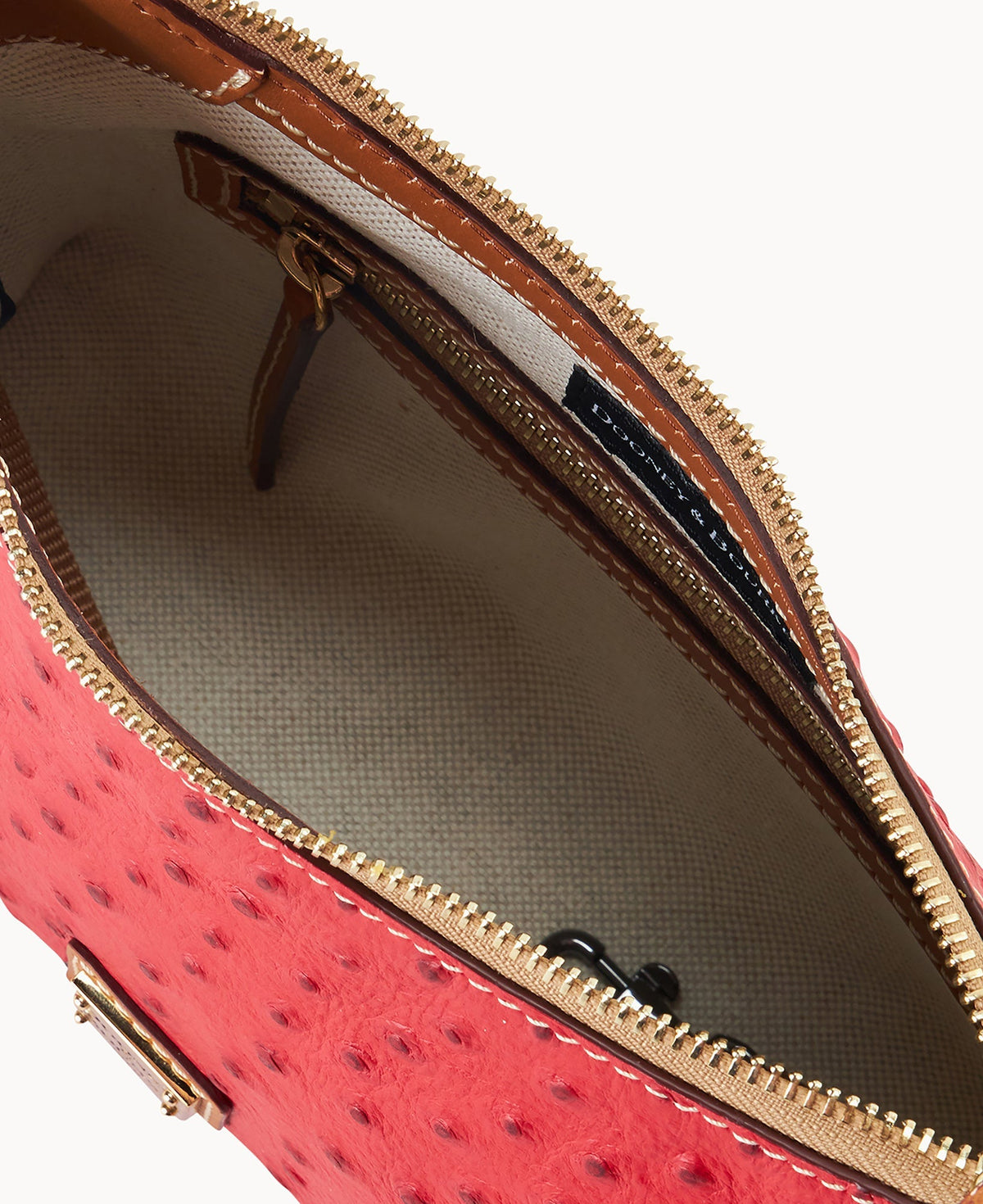 Ostrich Hobo Crossbody 22