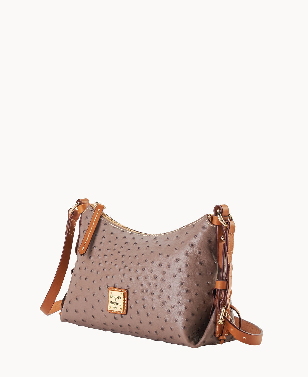 Ostrich Hobo Crossbody 22