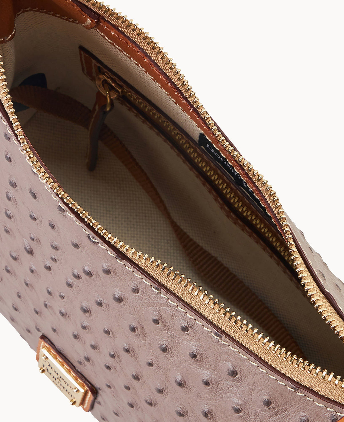 Ostrich Hobo Crossbody 22