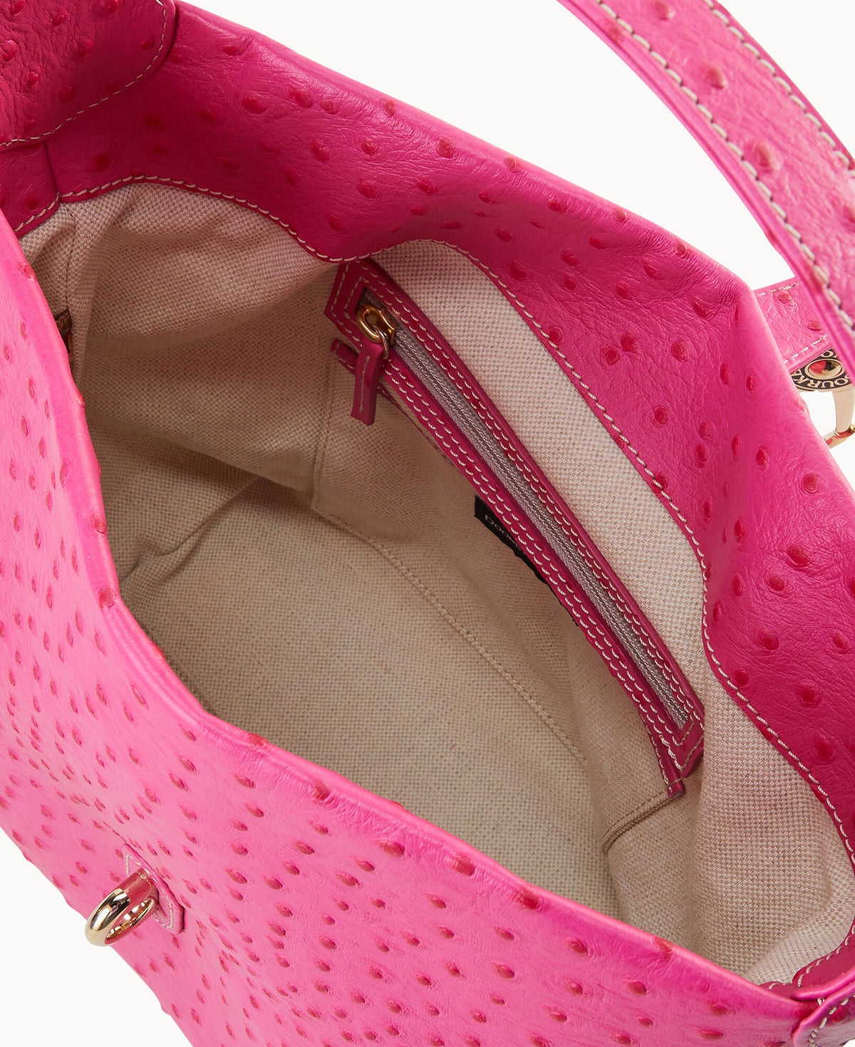Ostrich Logo Lock Hobo