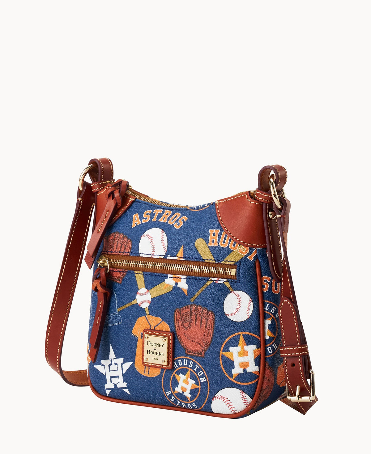 MLB Astros Front Zip Crossbody