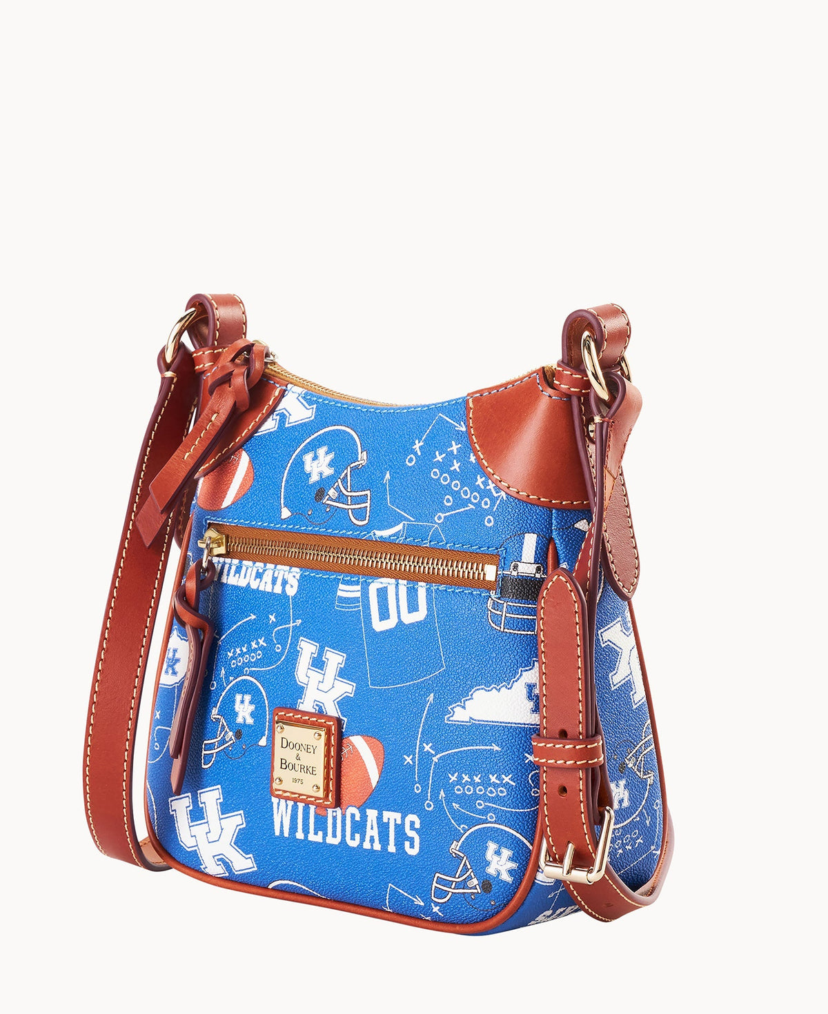 Collegiate University of Kentucky Front Zip Crossbody