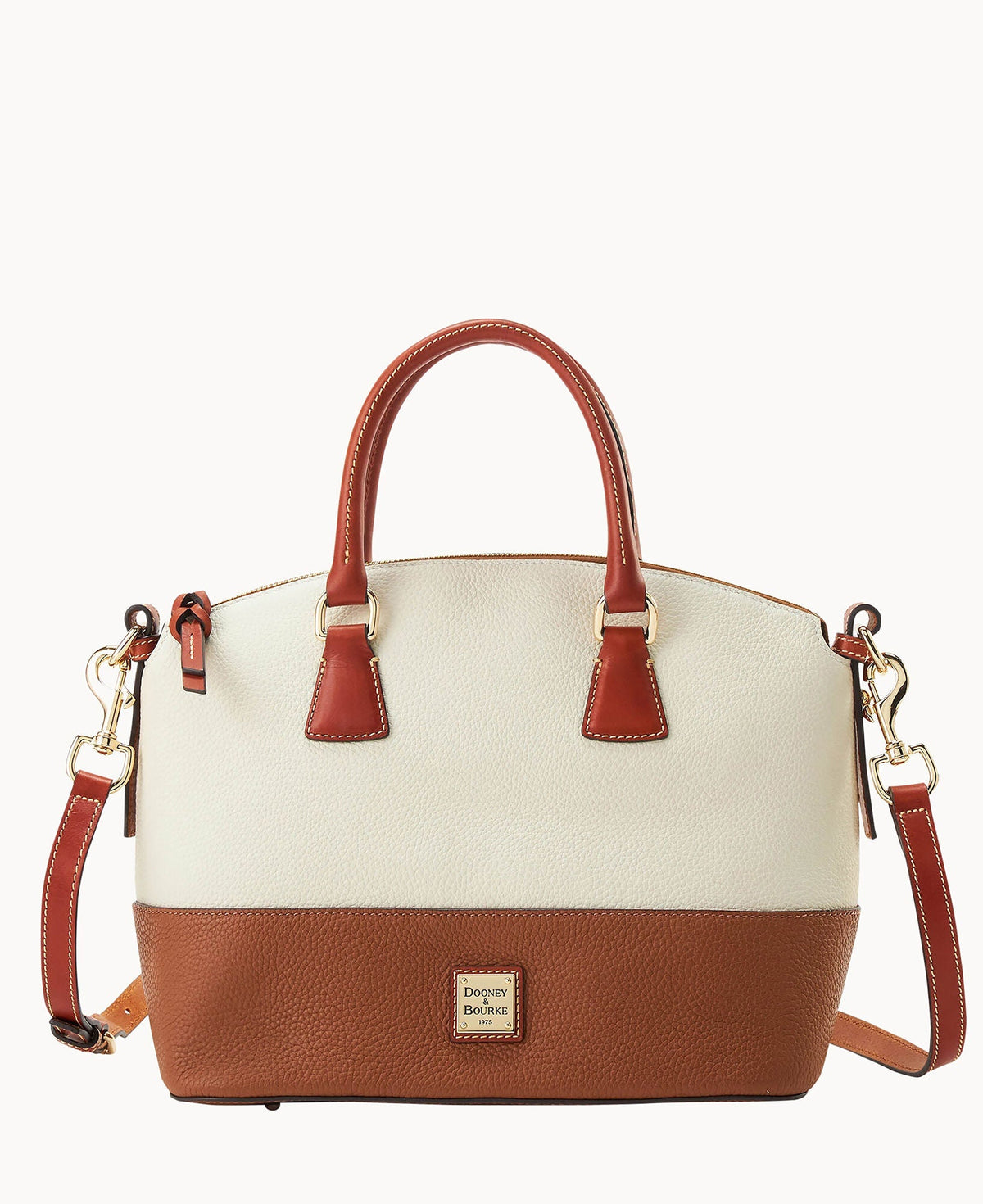 Pebble Color Block Domed Satchel