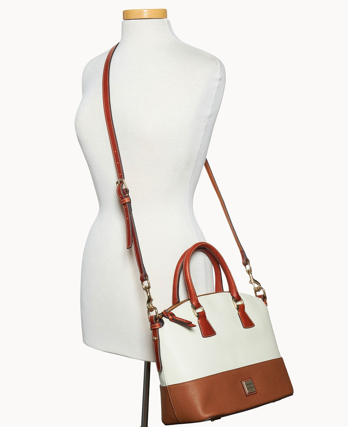Pebble Color Block Domed Satchel