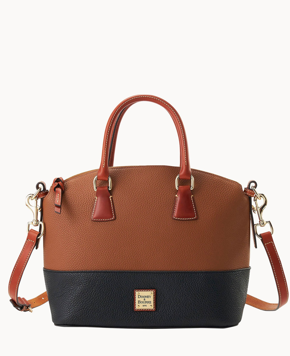 Pebble Color Block Domed Satchel